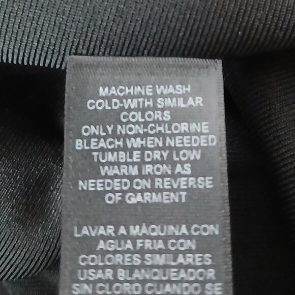 Chicos Travelers Maxi Shift Dress Size 2 US 12 Red Black Colorblock Side Slit - Picture 8 of 8